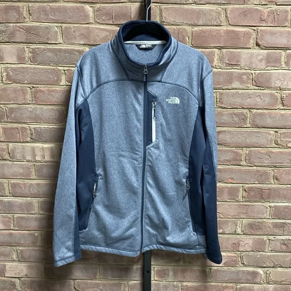 The North Face Blue Full Zip Soft Shell Jacket Size Large